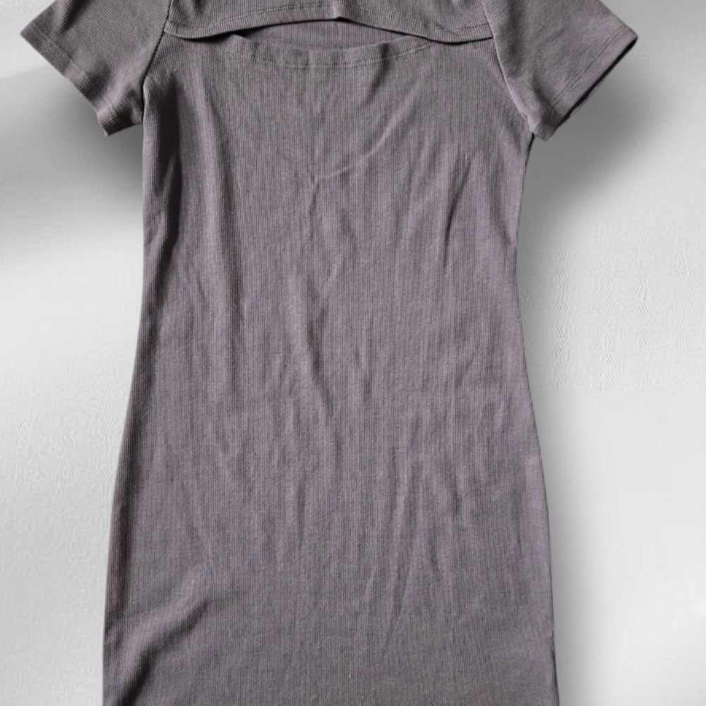 Doublju Gray Cut Out Mini Dress Body Con